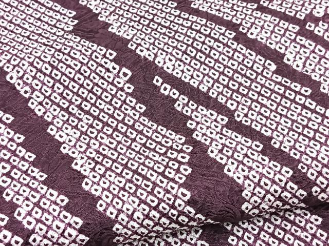 平和屋着物●訪問着 総絞り 枝垂れ柳文 正絹 逸品 BAAY5863yc
