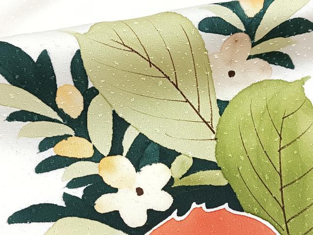 平和屋着物■訪問着 手描き 草花文 正絹 逸品 BAAY5876yc