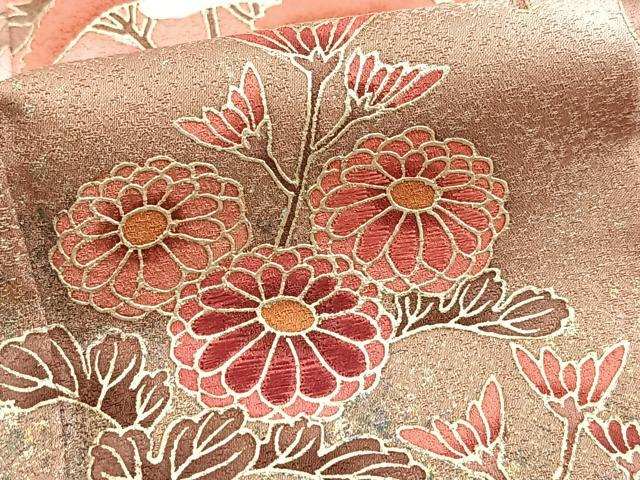 平和屋着物■訪問着 刺繍 立波秋草文 暈し染め 金彩 ますいわ屋扱い 正絹 逸品 BAAY5889yc