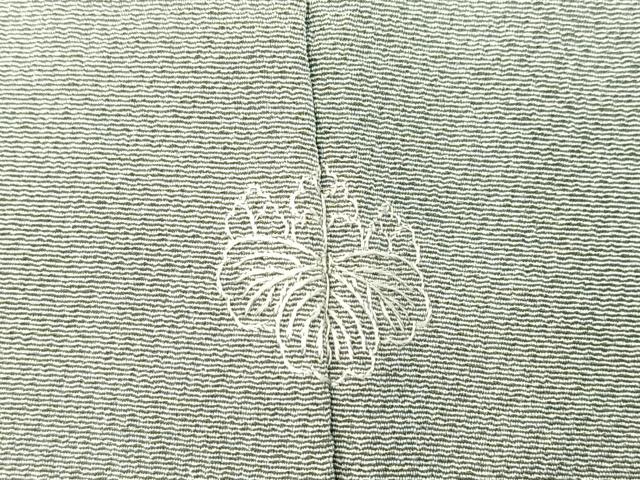 平和屋着物●上質な色無地 奏鼠色 ロング丈 正絹 逸品 未使用 BAAY5917yc