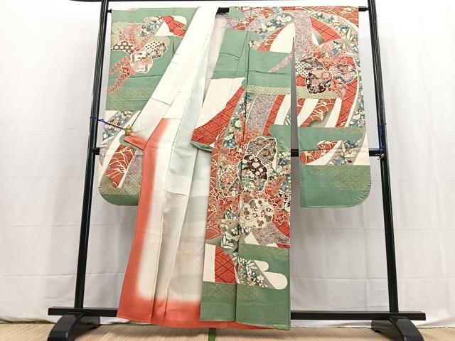 平和屋着物■豪華振袖 動物花文 金彩 正絹 逸品 BAAY5929yc