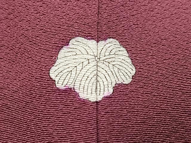平和屋着物■上質な色無地 浅蘇芳色 正絹 逸品 BAAY5940yc