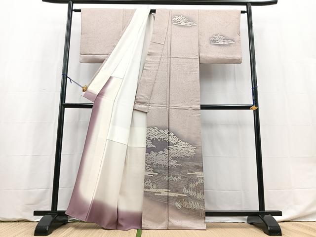 平和屋着物■訪問着 浜松文 暈し染め 金彩 正絹 逸品 BAAY5941yc
