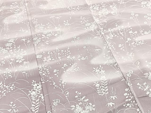 平和屋着物■訪問着 秋草文 暈し染め 正絹 逸品 BAAY5959yc