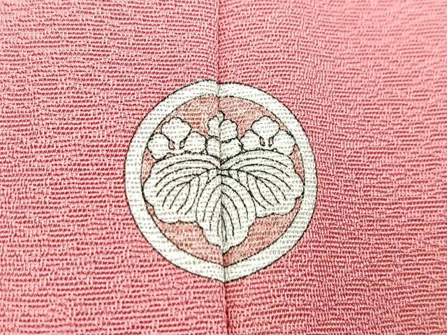 平和屋着物■豪華色留袖 貝桶花文 桃色 正絹 逸品 BAAY5960yc