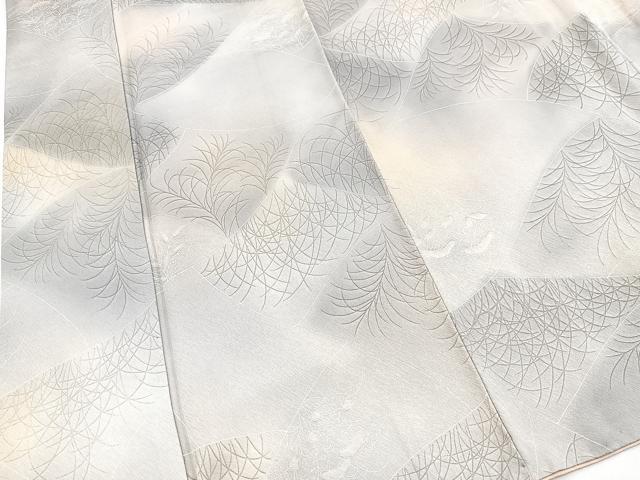 平和屋着物■上質な小紋 切嵌秋草文 暈し染め 正絹 逸品 BAAY5961yc