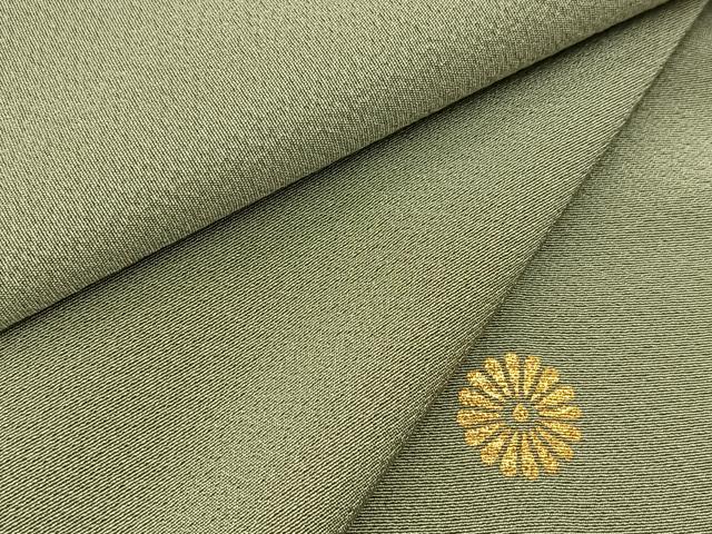 平和屋着物■上質な色無地 利休鼠色 正絹 逸品 BAAY5962yc