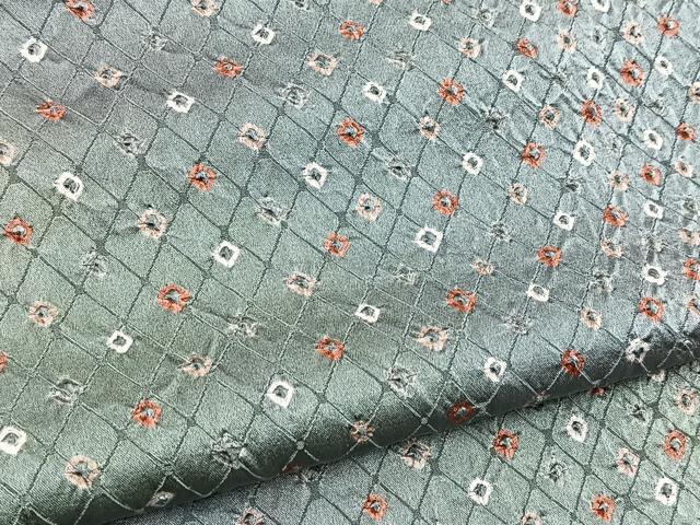 平和屋着物■上質な小紋 総絞り 霞文 暈し染め やまと誂製 正絹 逸品 BAAY5968yc