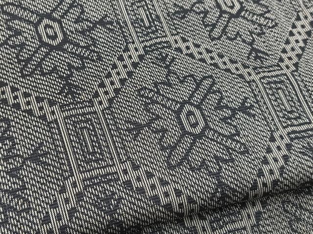 平和屋着物■上質な紬 蜀江花文 正絹 逸品 BAAY5980yc