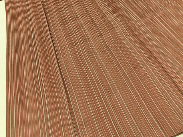 平和屋着物■上質な小紋 縞 正絹 逸品 BAAY6021hj