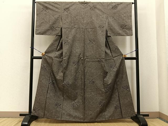 平和屋着物●本場大島紬 9マルキ 源氏物語 正絹 逸品 BAAY6033hj