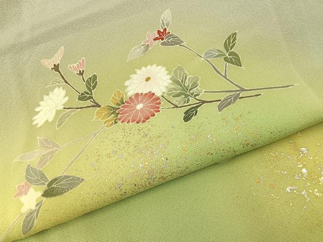 平和屋着物■訪問着 花筏 暈し染め 金銀彩 正絹 逸品 BAAY6040hj