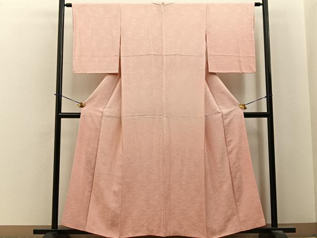 平和屋着物■上質な小紋 草葉地紋 暈し染め 正絹 逸品 BAAY6056hj