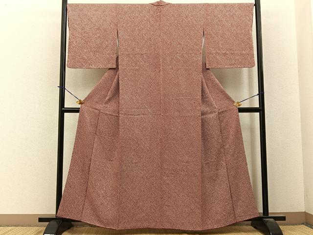 平和屋着物■大変加工の良い総絞り小紋 正絹 逸品 BAAY6060hj