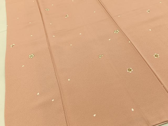 平和屋着物●上質な小紋 舞桜文 正絹 逸品 BAAY6063hj