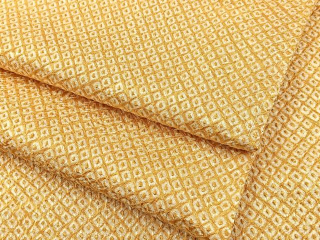 平和屋着物■大変加工の良い総絞り小紋 正絹 逸品 BAAY6066hj