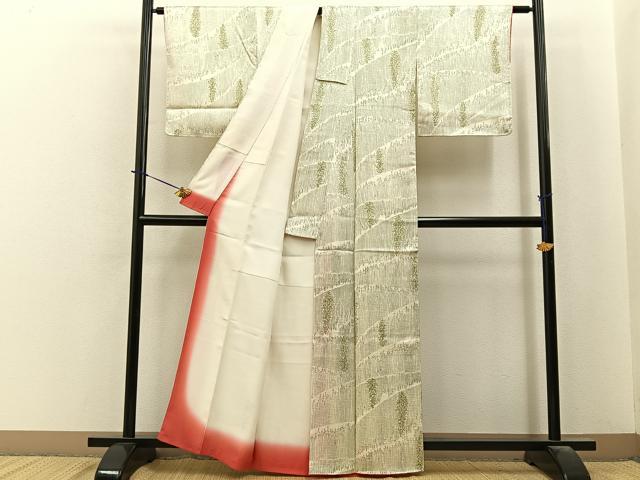 平和屋着物■上質な小紋 樹林文 正絹 逸品 BAAY6075hj
