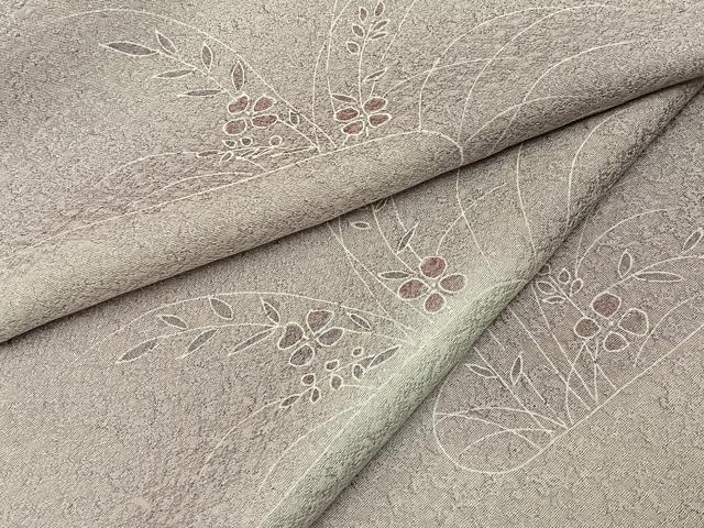 平和屋着物■上質な小紋 草花文 暈し染め 正絹 逸品 BAAY6081hj