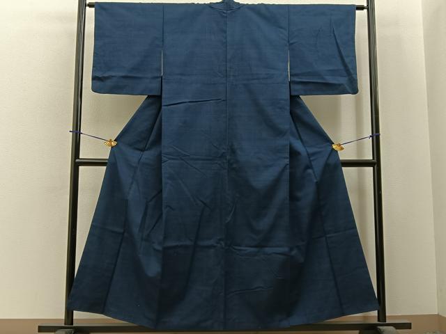 平和屋着物■上質な紬 色無地 褐返色 正絹 逸品 BAAY6098hj