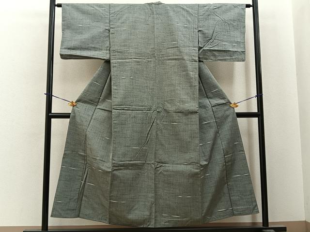 平和屋着物■上質な紬 胴抜き仕立て 霞文 正絹 逸品 BAAY6100hj