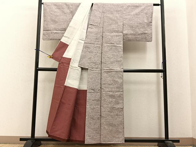 平和屋着物■上質な紬 万寿菊 正絹 逸品 BAAY6116hj