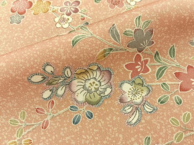 平和屋着物■上質な小紋 辻が花 金彩 正絹 逸品 未使用 BAAY6142hj