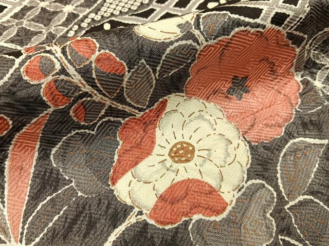 平和屋着物●訪問着 辻が花 絞り 金彩 正絹 逸品 BAAY6165hj