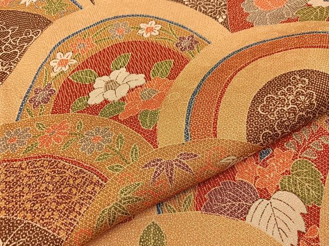 平和屋着物■訪問着 花青海波 正絹 逸品 BAAY6171hj