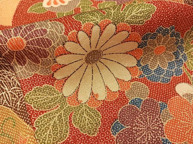 平和屋着物■訪問着 花青海波 正絹 逸品 BAAY6171hj