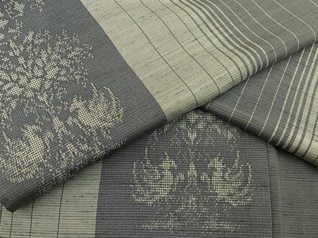 平和屋着物■上質な紬 向かい鳳凰間道 正絹 逸品 BAAY6178hj