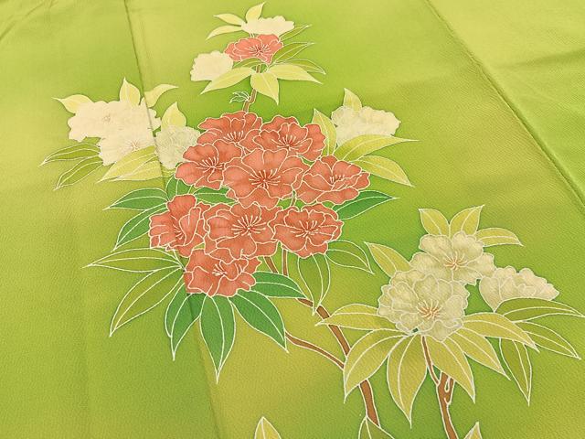 平和屋着物■訪問着 枝花文 暈し染め 正絹 逸品 BAAY6183hj