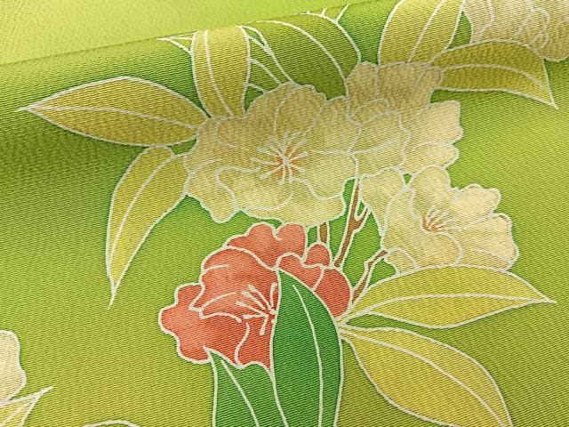 平和屋着物■訪問着 枝花文 暈し染め 正絹 逸品 BAAY6183hj