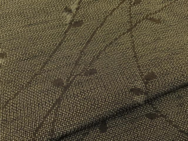 平和屋着物■上質な紬 草葉文 正絹 逸品 BAAY6191hj