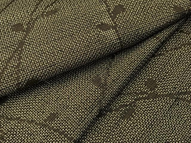 平和屋着物■上質な紬 草葉文 正絹 逸品 BAAY6191hj