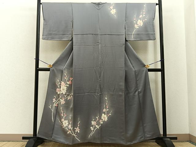 平和屋着物■訪問着 枝花文 暈し染め 鈴乃屋扱い 正絹 逸品 BAAY6211hj