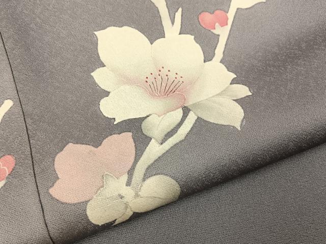 平和屋着物■訪問着 枝花文 暈し染め 鈴乃屋扱い 正絹 逸品 BAAY6211hj