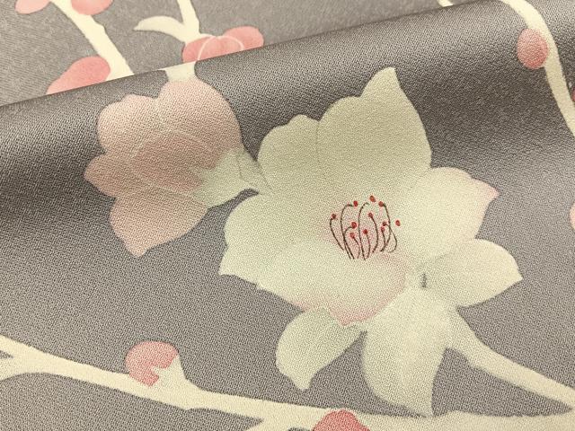 平和屋着物■訪問着 枝花文 暈し染め 鈴乃屋扱い 正絹 逸品 BAAY6211hj
