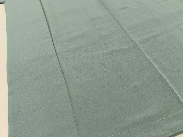 平和屋着物■上質な色無地 秘色色 正絹 逸品 未使用 BAAY6234hj