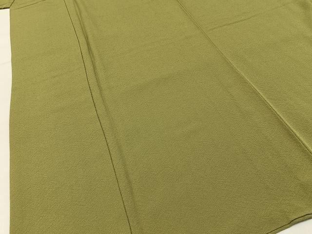 平和屋着物●上質な色無地 梅幸茶色 正絹 逸品 BAAY6247hj