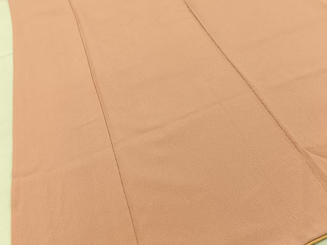 平和屋着物■上質な色無地 作家物 深支子色 ますいわ屋扱い 正絹 逸品 BAAY6278hj