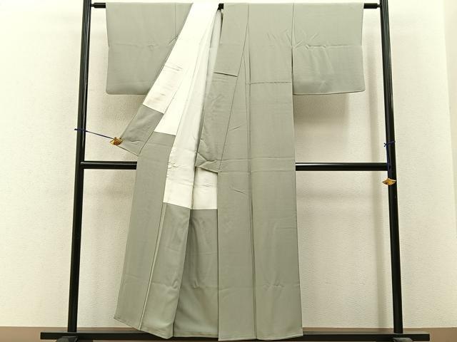平和屋着物■上質な色無地 蕎麦切色 正絹 逸品 BAAY6280hj
