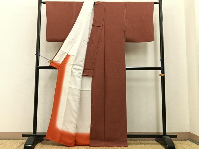 平和屋着物■江戸小紋 作家物 鮫小紋柄 鬼しぼ縮緬 正絹 逸品 BAAY6329hj
