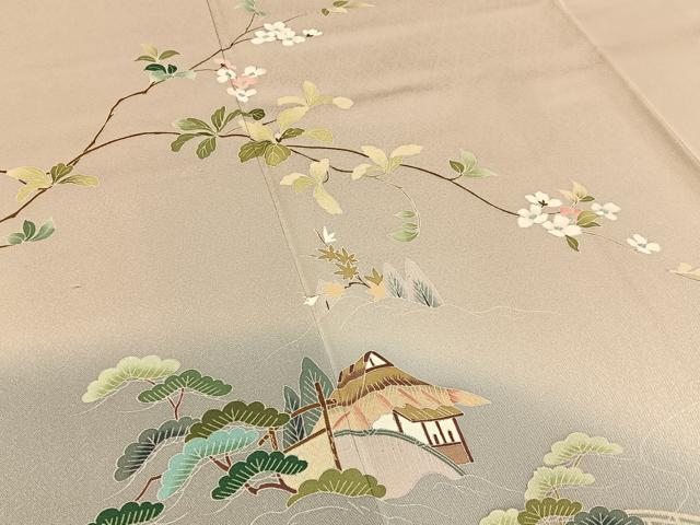 平和屋着物■訪問着 友禅 御所解文 暈し染め 正絹 逸品 BAAY6336hj