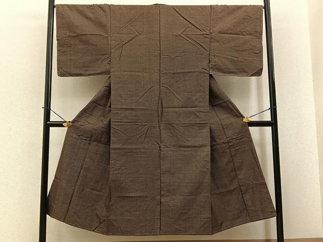 平和屋着物■男性 紬 吉祥文 正絹 逸品 未使用 BAAY6342hj