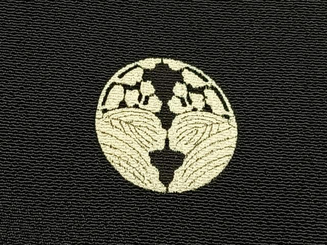 平和屋着物■豪華黒留袖 駒刺繍 桐 金彩 正絹 逸品 BAAY6385hj
