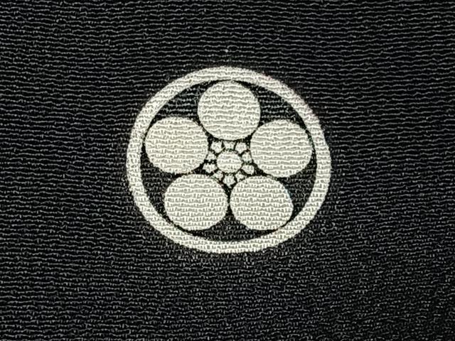 平和屋着物■豪華黒留袖 刺繍 浜松飛鶴文 金彩 正絹 逸品 BAAY6386hj