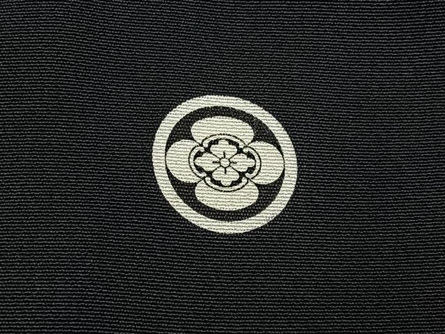 平和屋着物■豪華黒留袖 扇面吉祥花文 金銀彩 正絹 逸品 BAAY6391hj