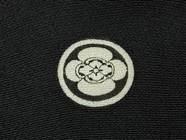 平和屋着物■豪華黒留袖 駒刺繍 檜扇花鳥文 金彩 正絹 逸品 未使用 BAAY6393hj
