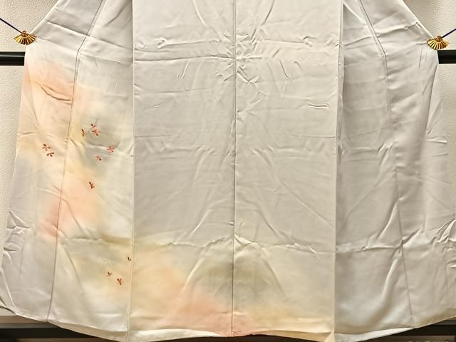平和屋着物■訪問着 刺繍 舞花文 暈し染め 正絹 逸品 BAAY6411hj