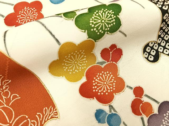平和屋着物■訪問着 雪輪草花文 暈し染め 金彩 正絹 逸品 BAAY6422hj